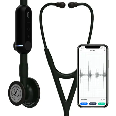 Stethoscope Littmann® Core Digital Black 27 Inch (1/EA 3/CS) by Solventum Corporation  ID 8480